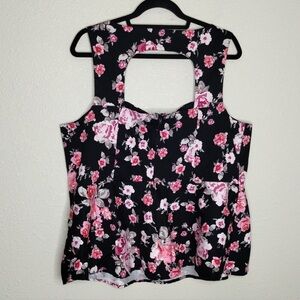 Floral Sleeveless Women's Top